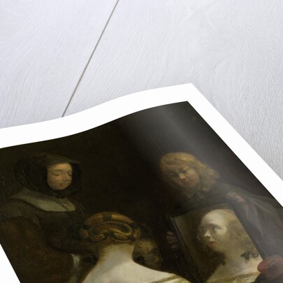 Woman at a Mirror by Gerard ter Borch II