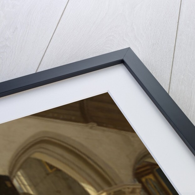 Interior of a Protestant, Gothic Church during a Service by Emanuel de Witte