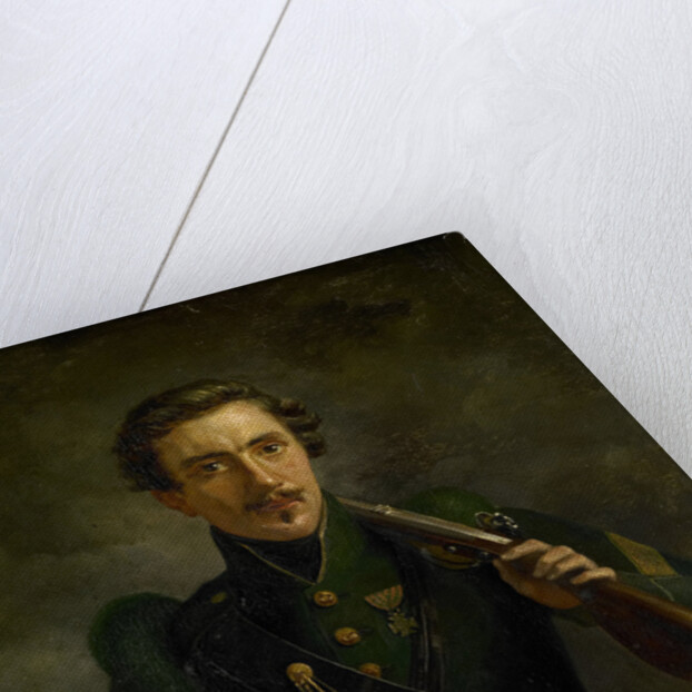 Self Portrait in the Uniform of the Jagers by Willem Jodocus Mattheus Engelberts