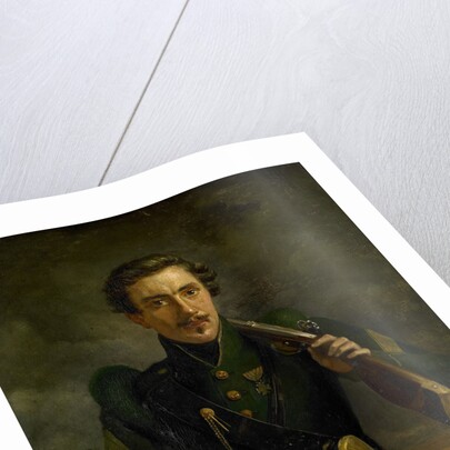 Self Portrait in the Uniform of the Jagers by Willem Jodocus Mattheus Engelberts
