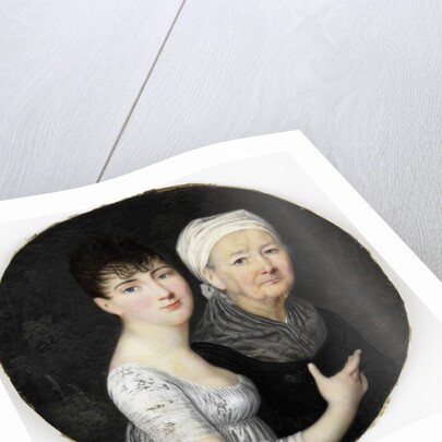 Portrait of an old and a young woman by Johns