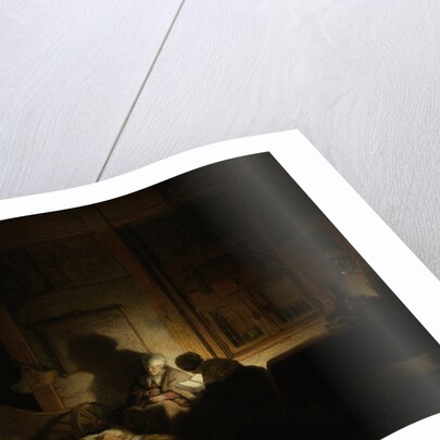 The holy family at night by Workshop of Rembrandt Harmensz. van Rijn