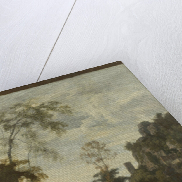 Italian Landscape with three Women Making Music, Gerard de Lairesse by Johannes Glauber