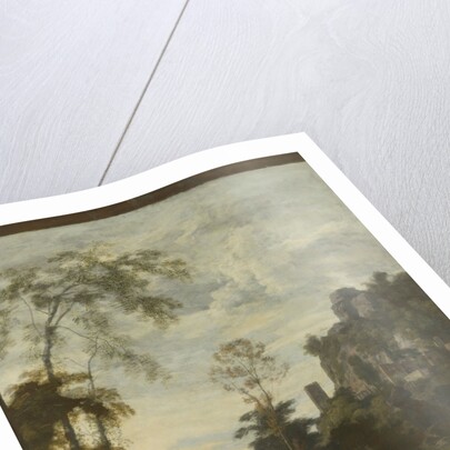 Italian Landscape with three Women Making Music, Gerard de Lairesse by Johannes Glauber