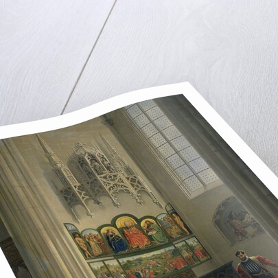 The Ghent Altarpiece by the van Eyck Brothers in St Bavo Cathedral in Ghent Belgium by Pierre François De Noter