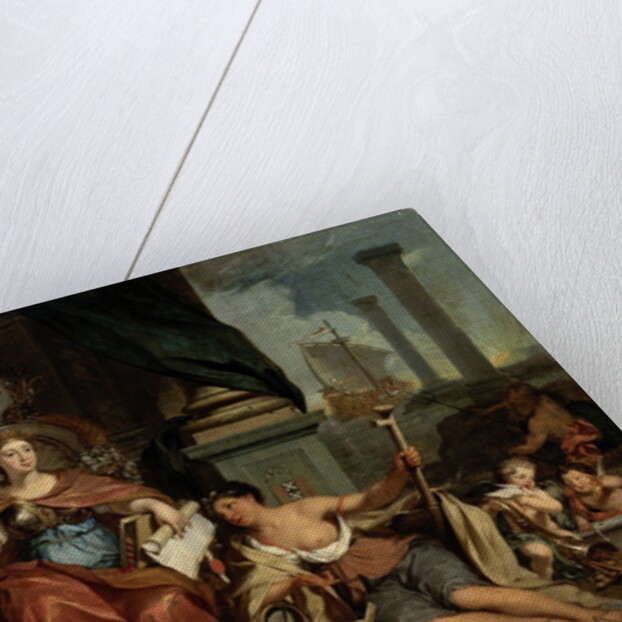 Apotheosis of the Dutch East India Company, Allegory of the Amsterdam Chamber of Commerce of the VOC by Nicolaas Verkolje