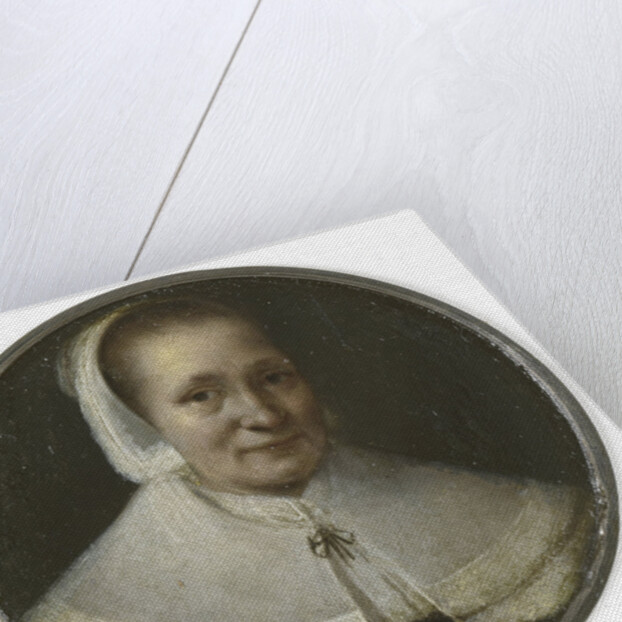 Portrait of a woman of fifty by Gerrit Lundens
