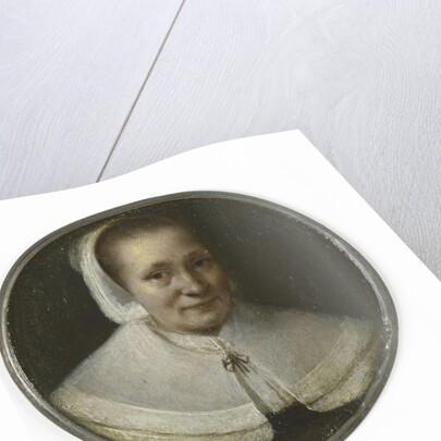 Portrait of a woman of fifty by Gerrit Lundens