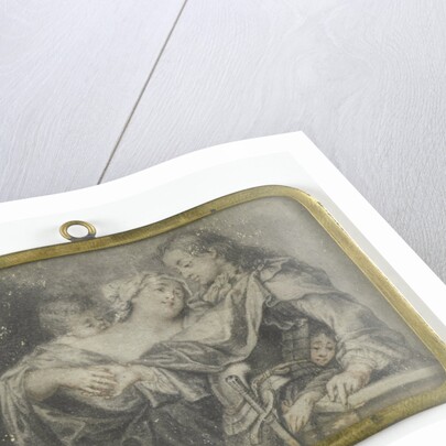 A young woman distracts a soldier while one of her children robs him by Carl Gustav Klingstedt