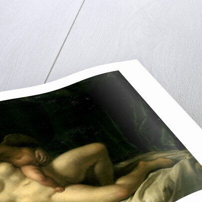 Cupid Kissing Venus, Venus Kissed by Amor by Anonymous
