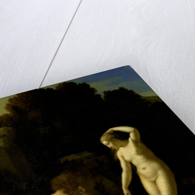 A Nymph Dancing to a Shepherd's Flute-Playing by Adriaen van der Werff