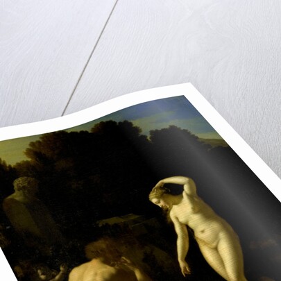 A Nymph Dancing to a Shepherd's Flute-Playing by Adriaen van der Werff