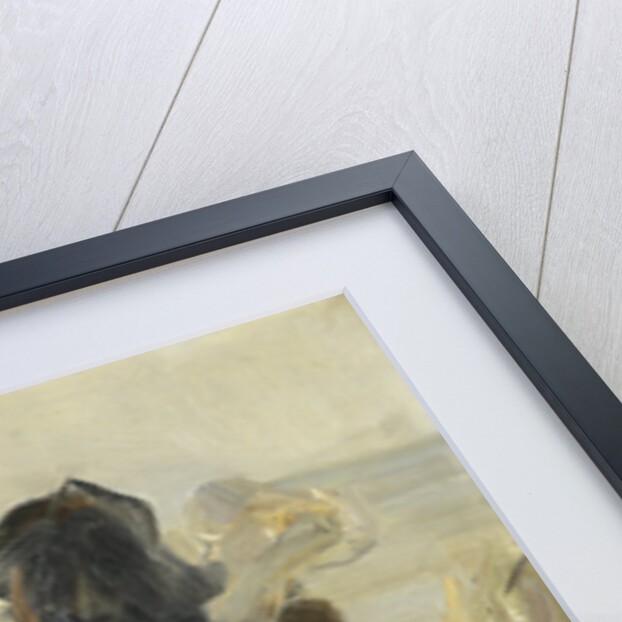 Young woman overlooking the sea by Isaac Israels