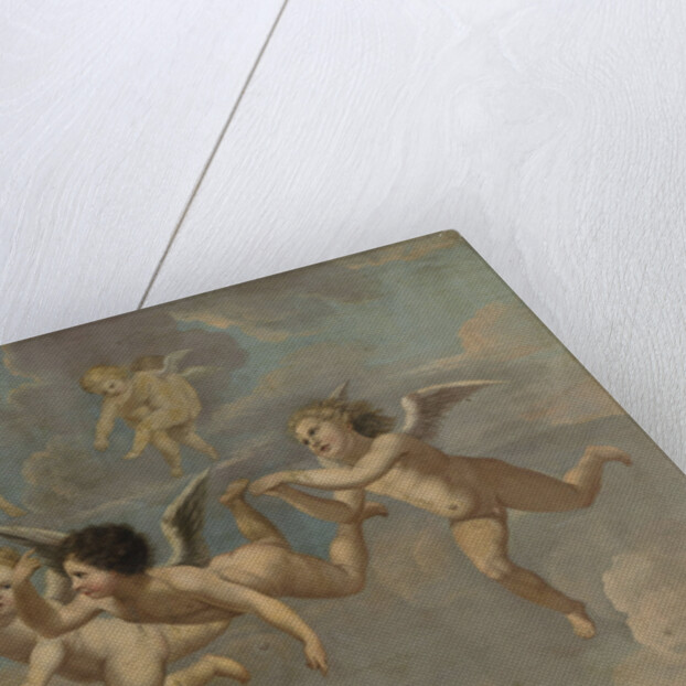 Pointing putti by Anonymous