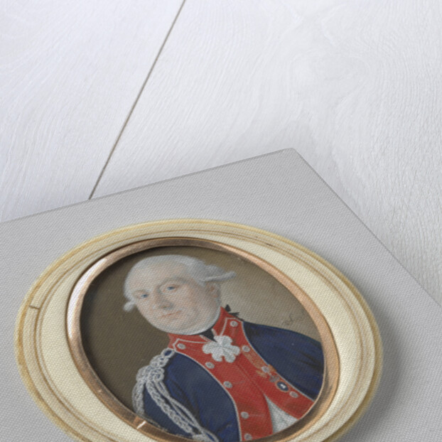 Portrait of an officer, presumably R.T. van Kruissen by Simon Schaasberg