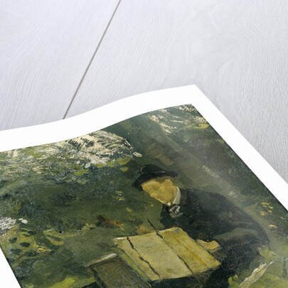 Jan Verkade, 1868-1946, painting under a tree 1891 by Richard Roland Holst