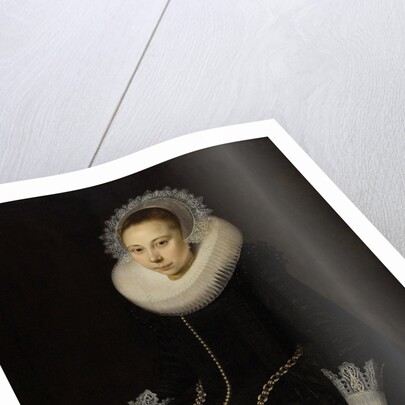 Portrait of Maria Overrijn van Schoterbosch, Wife of Dirck Corver by Cornelis van der Voort