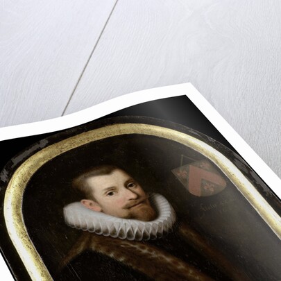 Portrait of Floris Gerritsz Overrijn van Schoterbosch by Cornelis Engelsz.