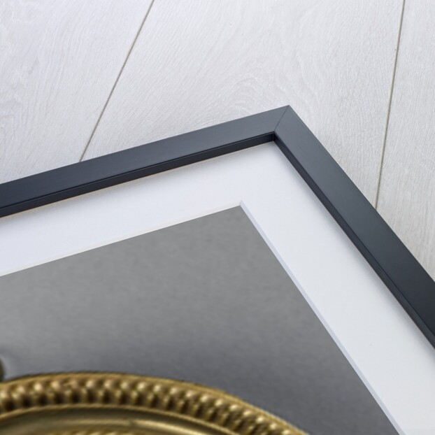 Silhouette Portrait of a man in officer's uniform by August Forberger