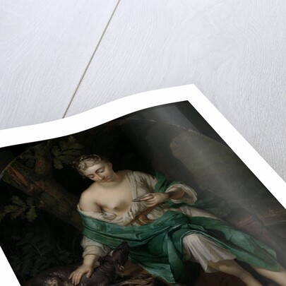 A Woman with a Dog by Herman van der Mijn