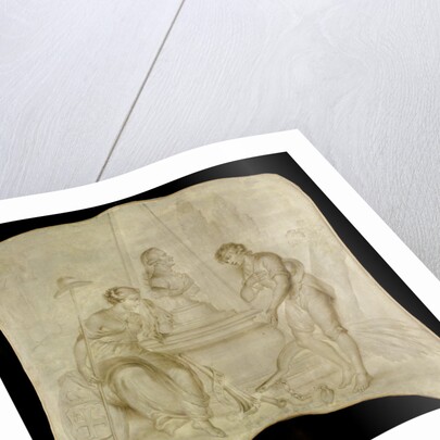 Peace and Patriotism Mourning on the Tomb of Joan-Derk, Baron van der Capellen tot den Pol by Circle of Hendrik Willem Schweickhardt