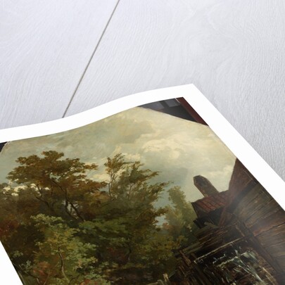 Jacob van Ruisdael Sketching a Watermill by Albert Gerard Bilders