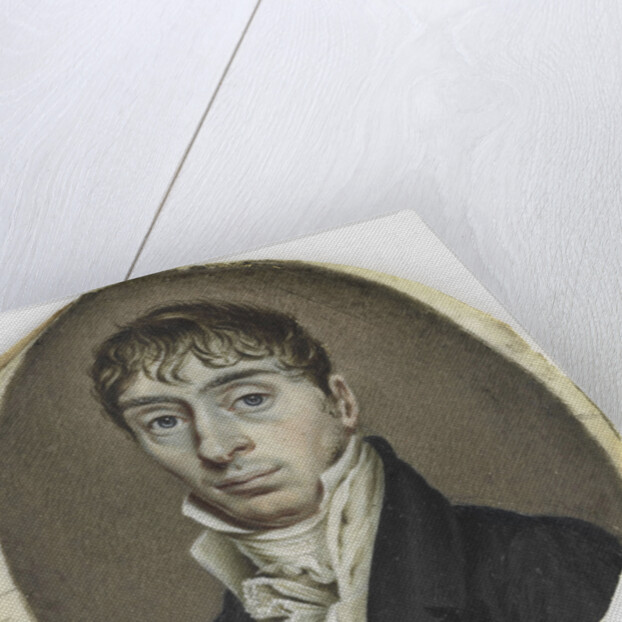 Portrait of a unknown man by Hendrik Willem Caspari