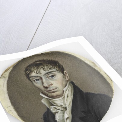 Portrait of a unknown man by Hendrik Willem Caspari