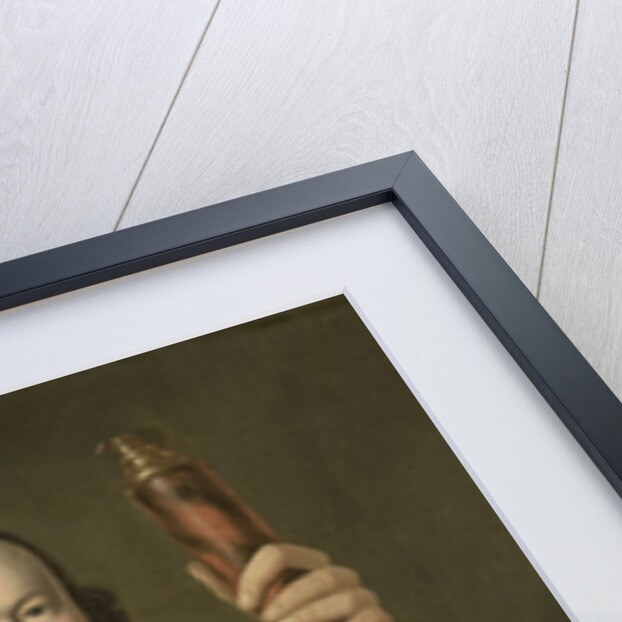 Portrait of an Officer at Sea with Coastal Map and Binoculars in his Hand by John Greenwood