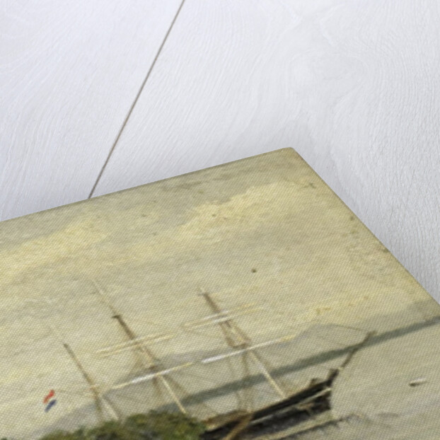 View of the island Kuiper in the bay of Batavia Jakarta Indonesia by Jacob Pieter Mercier