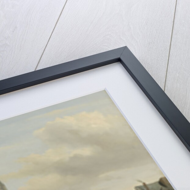 The Quay de Paris in Rouen, France by Johannes Bosboom