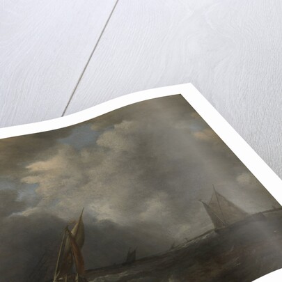 Storm on the Meuse River by Hendrick Martensz. Sorgh