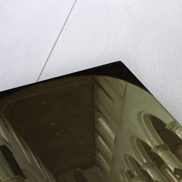Interior of the Oude Kerk in Delft from the Choir toward the Portal by Cornelis de Man