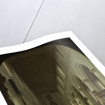 Interior of the Oude Kerk in Delft from the Choir toward the Portal by Cornelis de Man