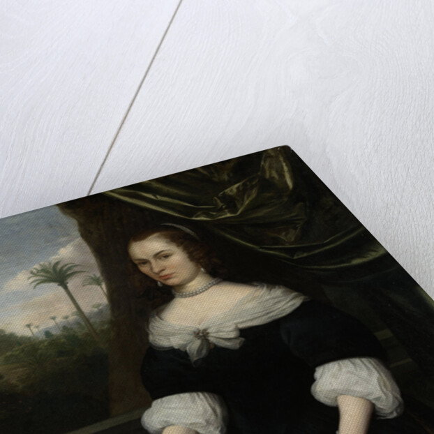 Portrait of Dina Lems, Wife of Jan Valckenburgh by Daniel Vertangen