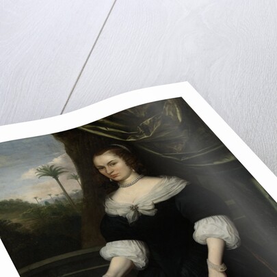 Portrait of Dina Lems, Wife of Jan Valckenburgh by Daniel Vertangen