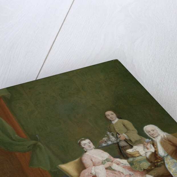 Portrait of a Venetian Family with a Manservant Serving Coffee by Pietro Longhi