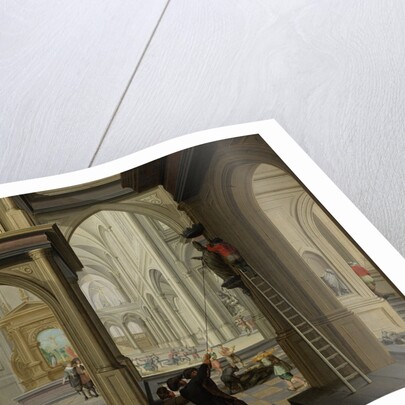 Iconoclasm in a Church by Dirck van Delen