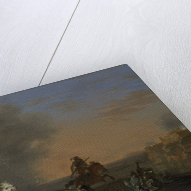 Cavalry Charge at Sunset by Jan Asselijn