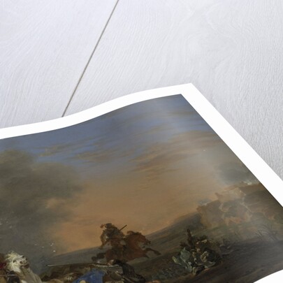 Cavalry Charge at Sunset by Jan Asselijn