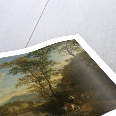 Italian Landscape with the Milvian Bridge by Jan Both