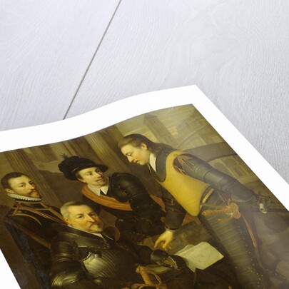 Group Portrait of the four Brothers of William I, Prince of Orange: the Counts of Nassau Jan, Hendrik, Adolf, and Louis by Workshop of Wybrand de Geest