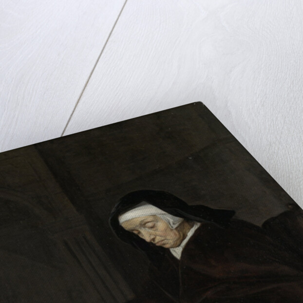Old Woman Meditating by Gabriël Metsu