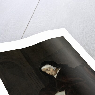Old Woman Meditating by Gabriël Metsu