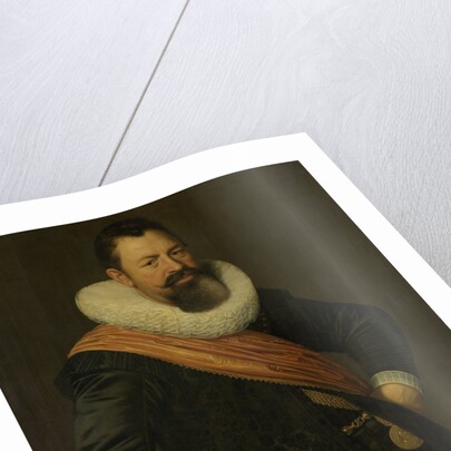 Portrait of Jochem Hendricksz. Swartenhont, Lieutenant-Admiral of Holland, Husband of Elisabeth Bas by Nicolaes Eliasz. Pickenoy