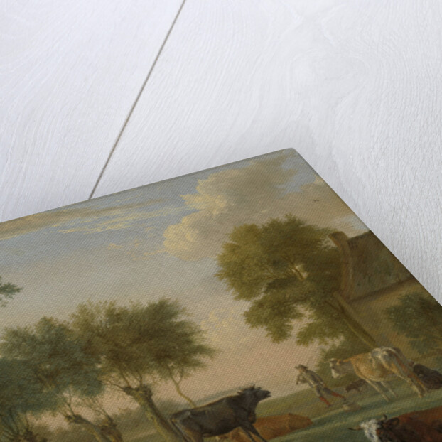 Cows in a Meadow near a Farm by Paulus Potter