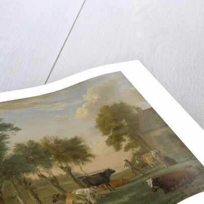 Cows in a Meadow near a Farm by Paulus Potter