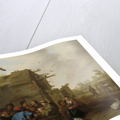Figures before a Village Inn by Cornelis Saftleven
