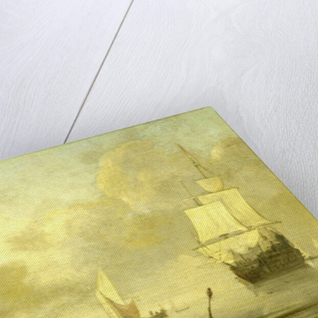 Ships near the Coast during a Calm by Willem van de Velde II