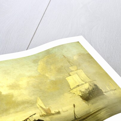 Ships near the Coast during a Calm by Willem van de Velde II